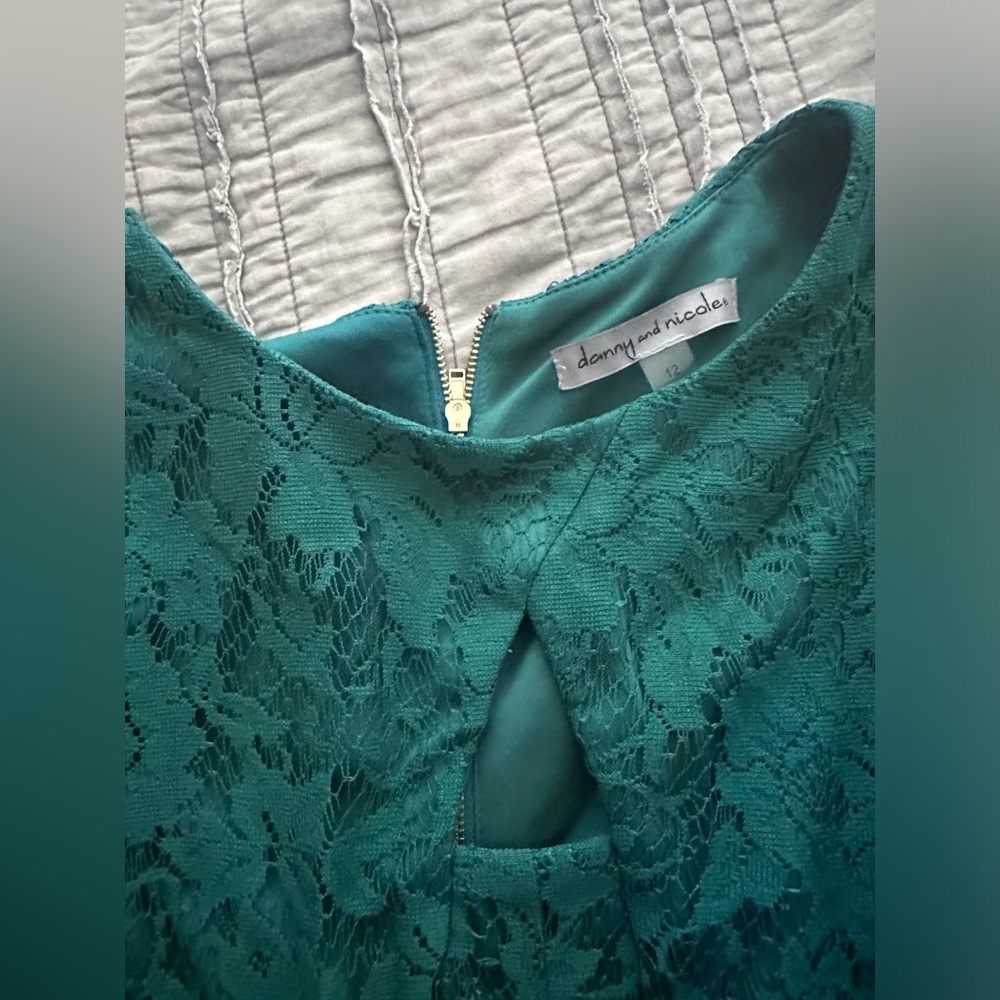 Green Lacy dress from dillards